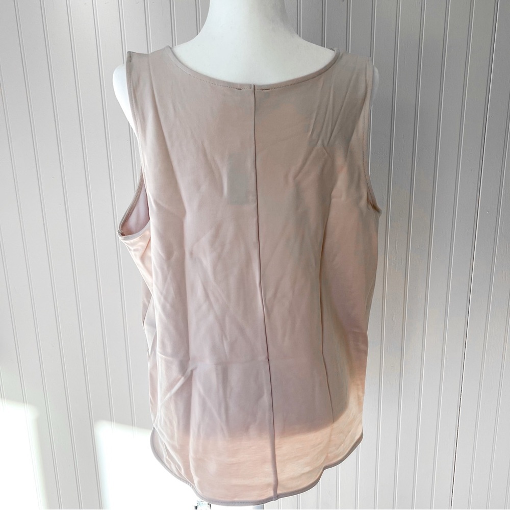 NWT Express Nude Blush Pink Faux Leather Tank Top - Picture 7 of 7